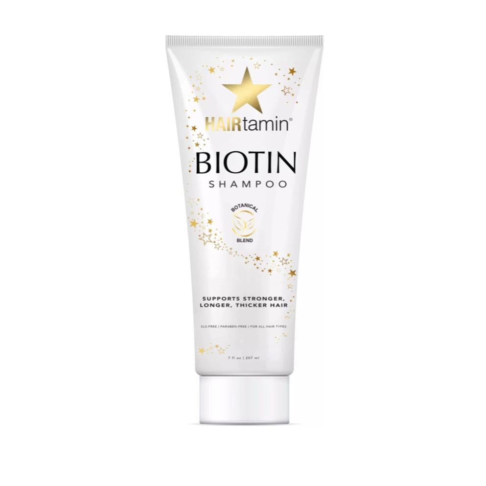 شامپو تقویت‌کننده و ضدریزش هیرتامین | Hairtamin Biotin Shampoo