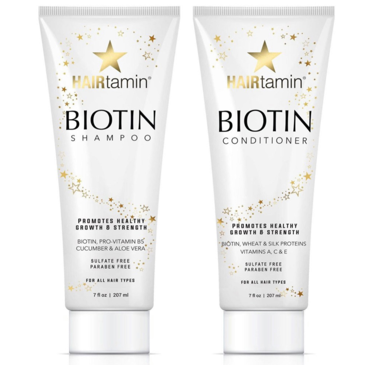 ست شامپو و نرم‌کننده بیوتین هیرتامین | Hairtamin Biotin Shampoo & Conditioner Set