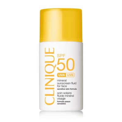 ضدآفتاب مینرال SPF 50 کلینیک | فلوئید سبک و فاقد چربی | مناسب پوست حساس