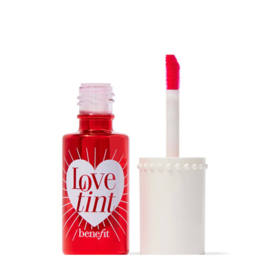 تینت لب و گونه بنفیت Benefit رنگ Love Tint | رنگ قرمز تمشکی با ماندگاری بالا