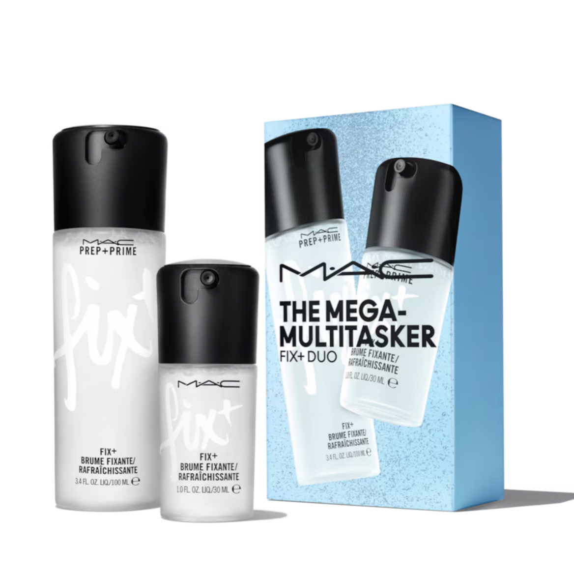 اسپری فیکس مک مدل The Mega-Multitasker Fix+ Duo | تثبیت‌کننده و آبرسان آرایش در سایز دوگانه