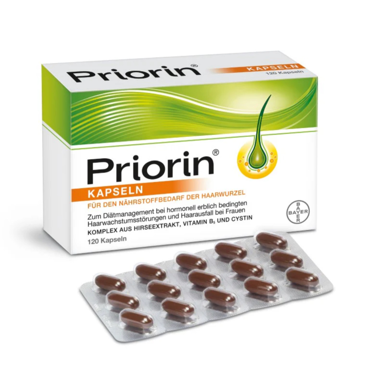 قرص پریورین اصل | مکمل تقویت و رشد مو | Priorin Bayer
