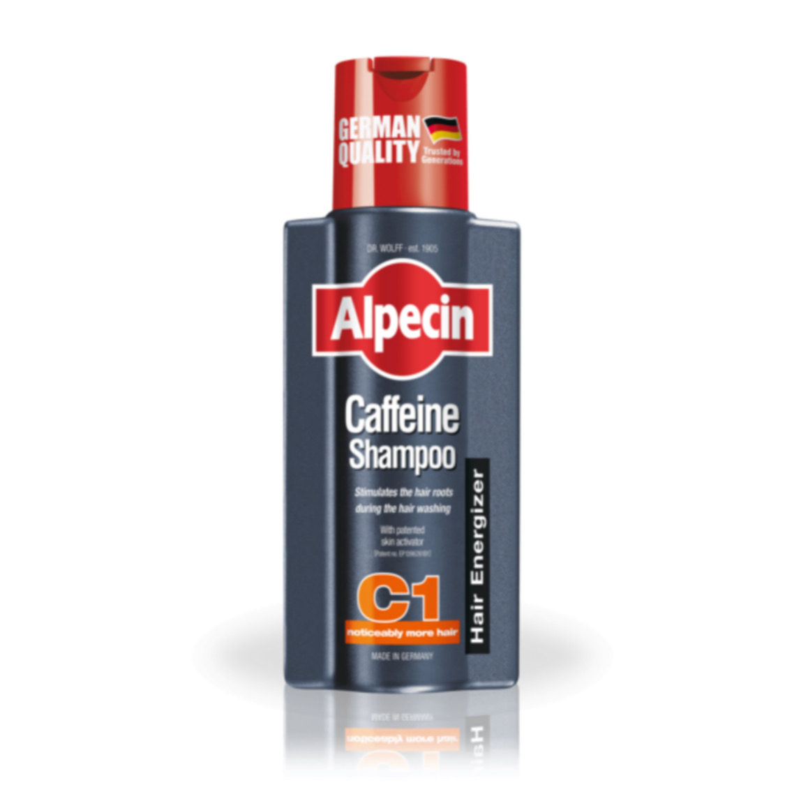 شامپو ضد ریزش آلپسین مدل Caffeine C1 | تقویت ریشه و تحریک رشد مو