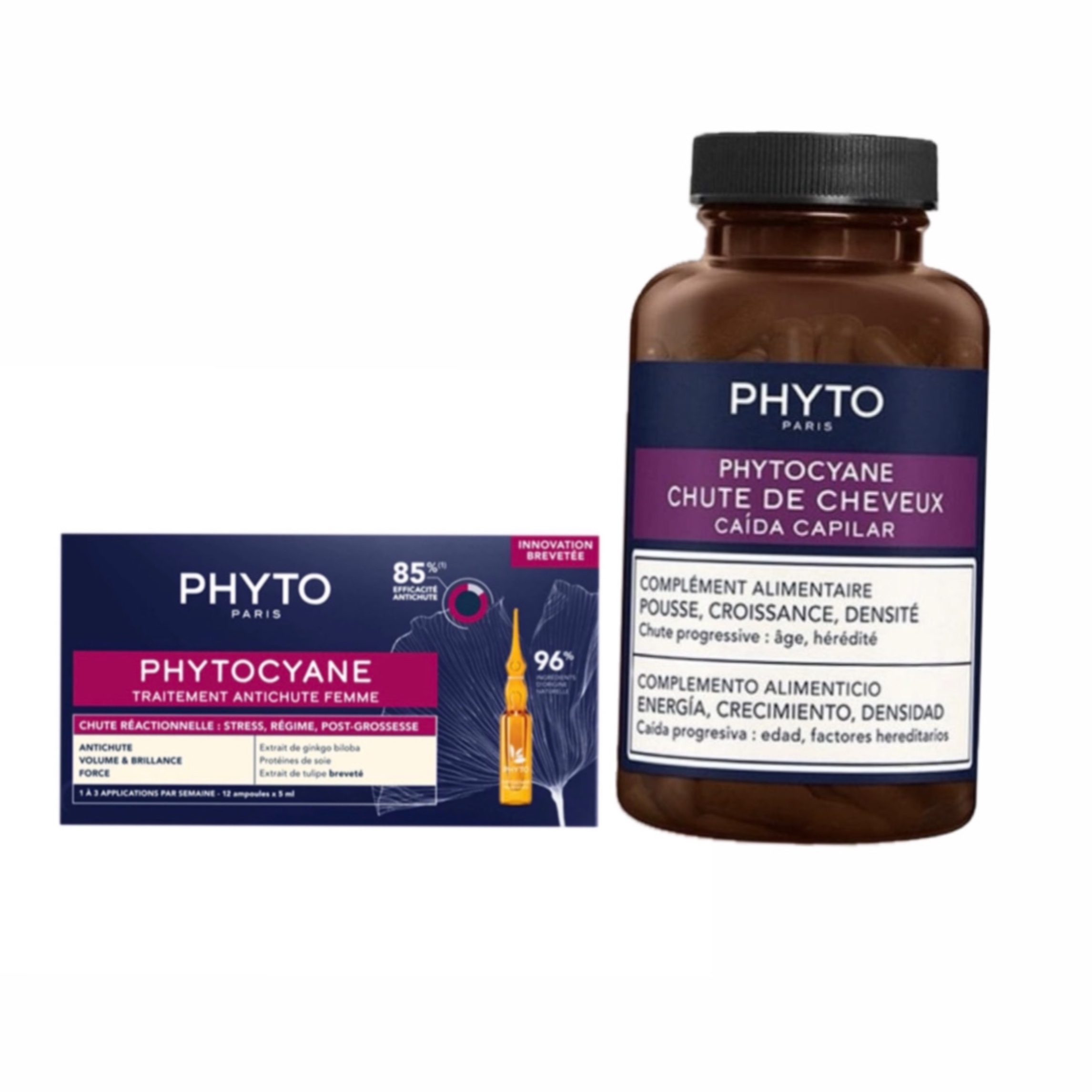 ست تقویت مو فیتو مخصوص بانوان | شامل سرم ضد ریزش و قرص رشد مو Phytocyane