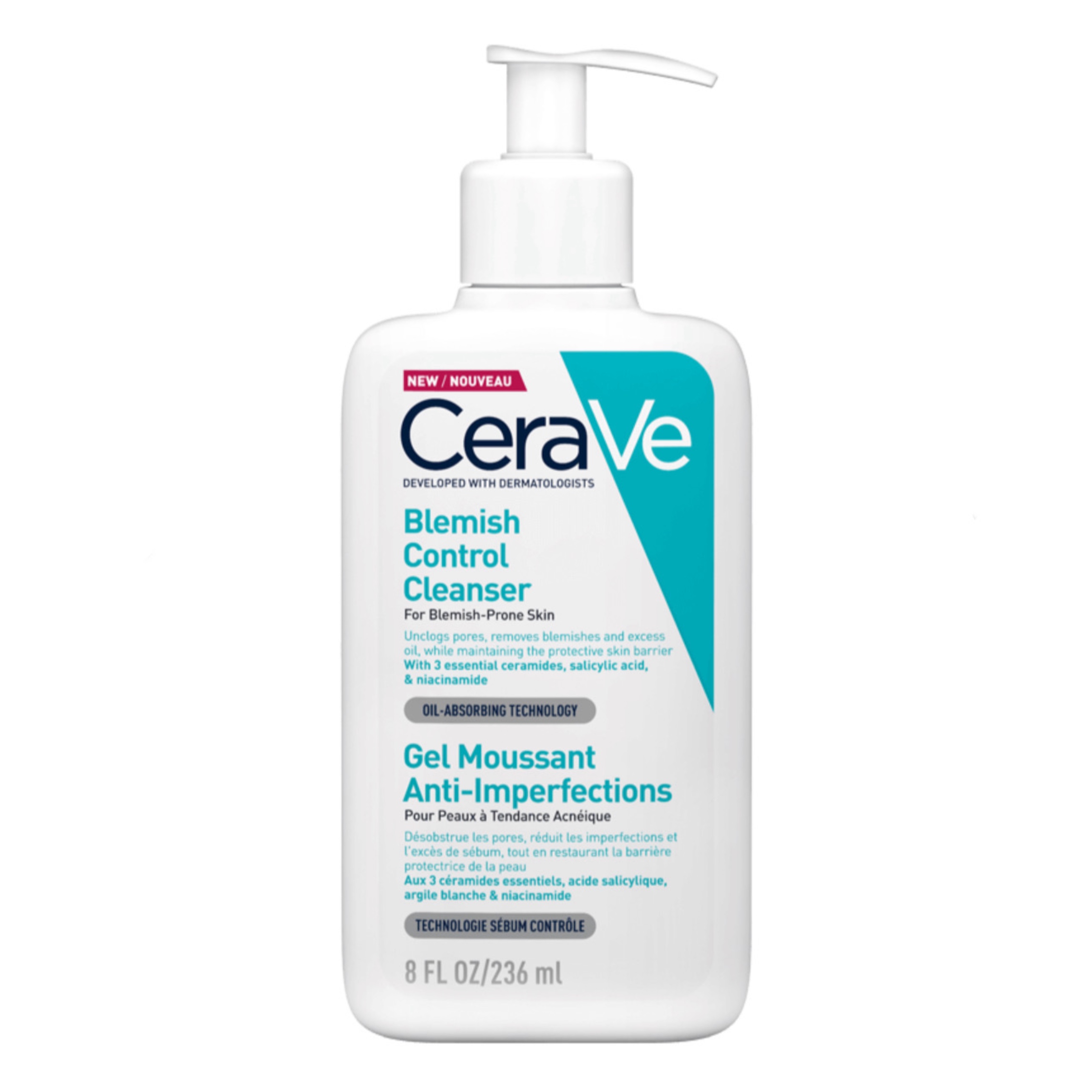 ژل شوینده ضد جوش سراوی مدل Blemish Control Cleanser مخصوص پوست مستعد آکنه