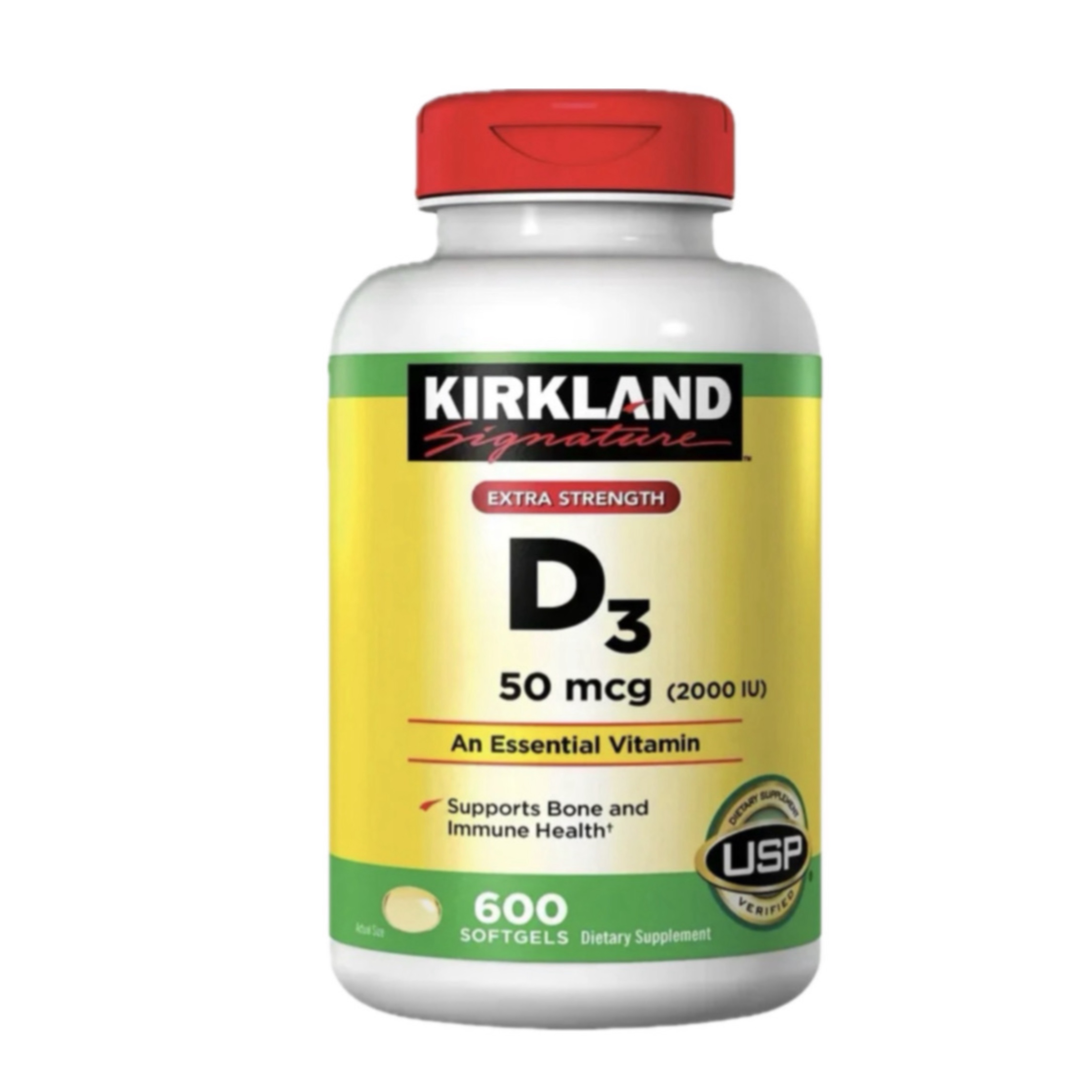ویتامین D3 کرکلند 2000 واحد 600 عددی | Kirkland Vitamin D3 50mcg