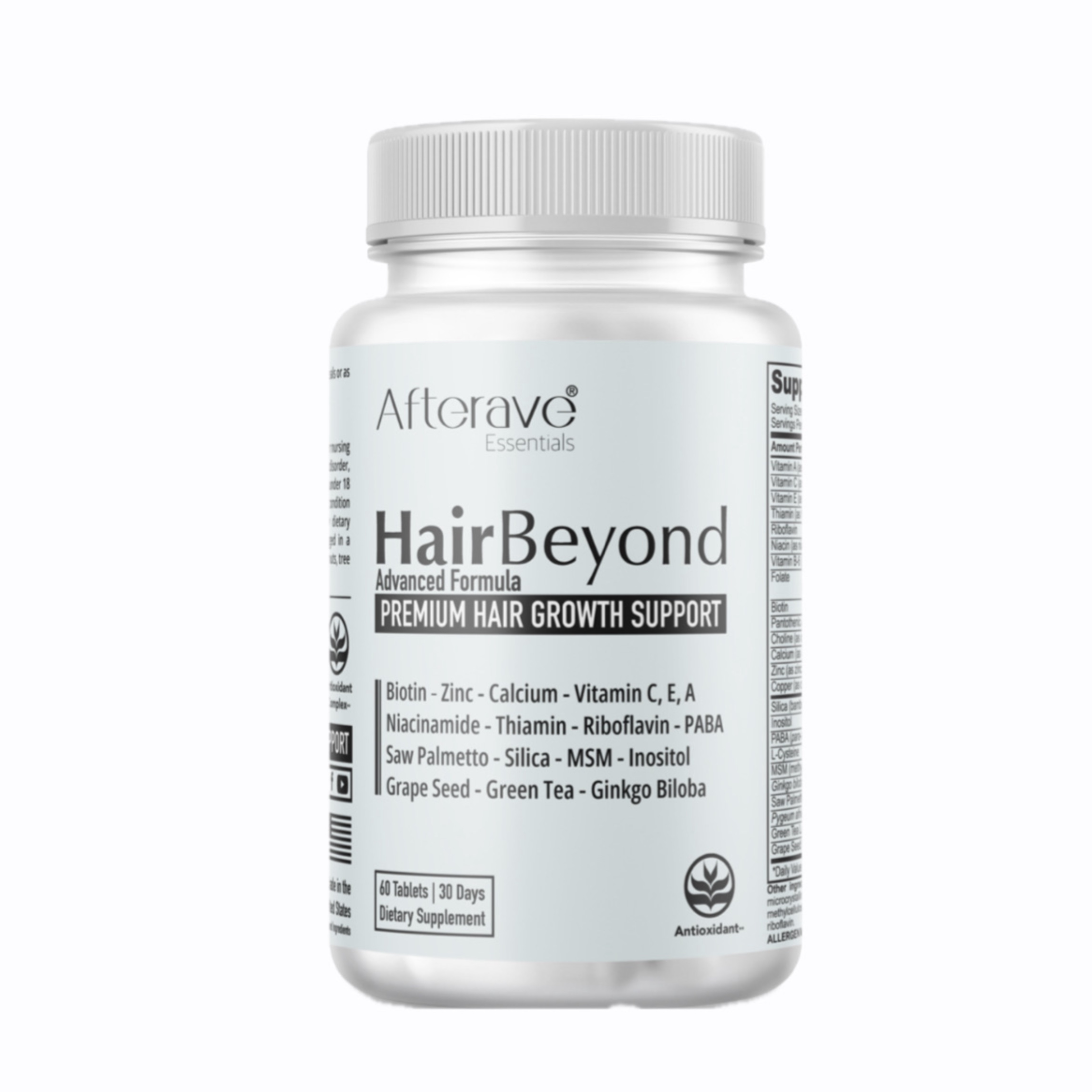 قرص تقویت و رشد مو HairBeyond افترایو اصل | مکمل ضد ریزش مو