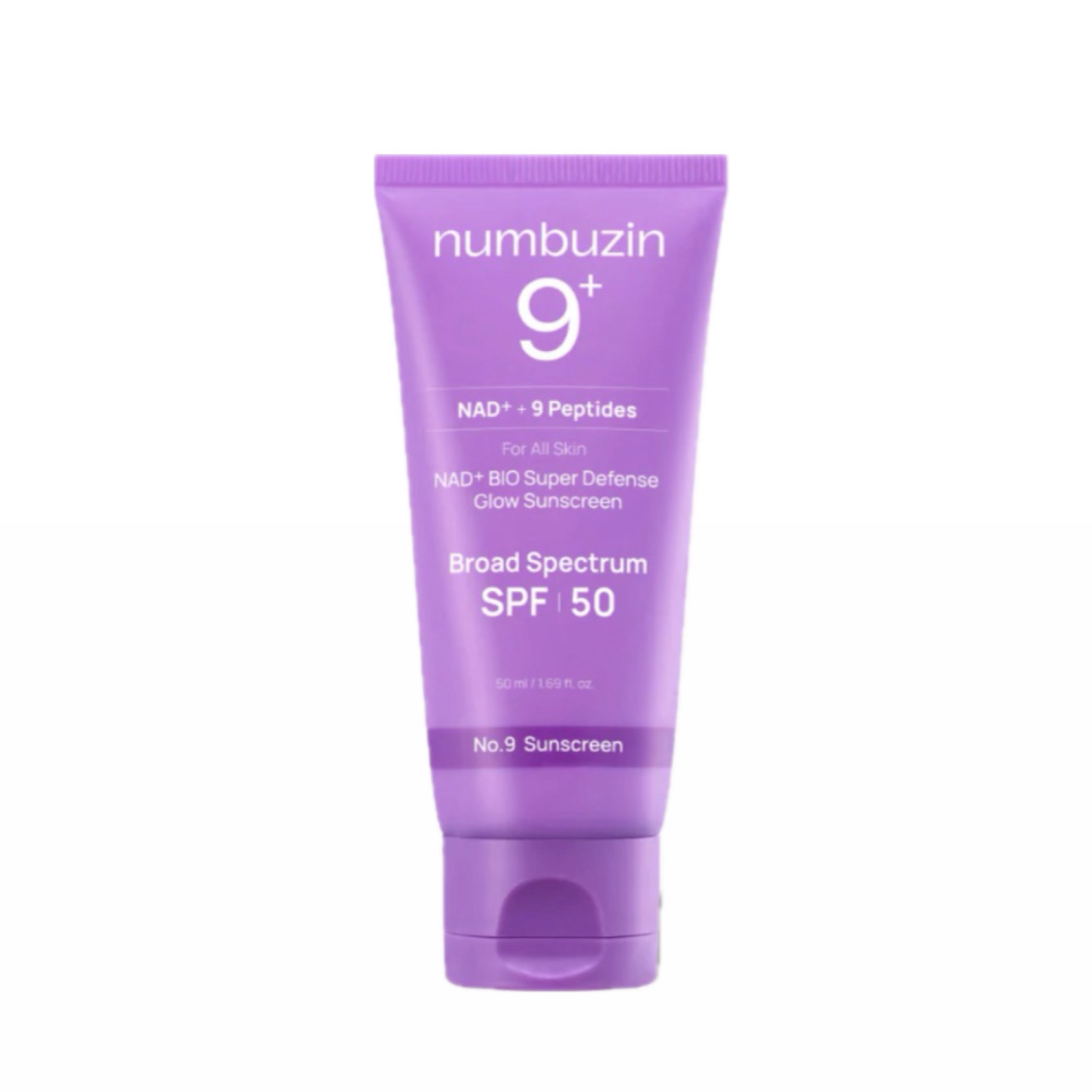 ضد آفتاب نامبوزین شماره 9 SPF50 | ضدآفتاب گلووی و آبرسان پوست