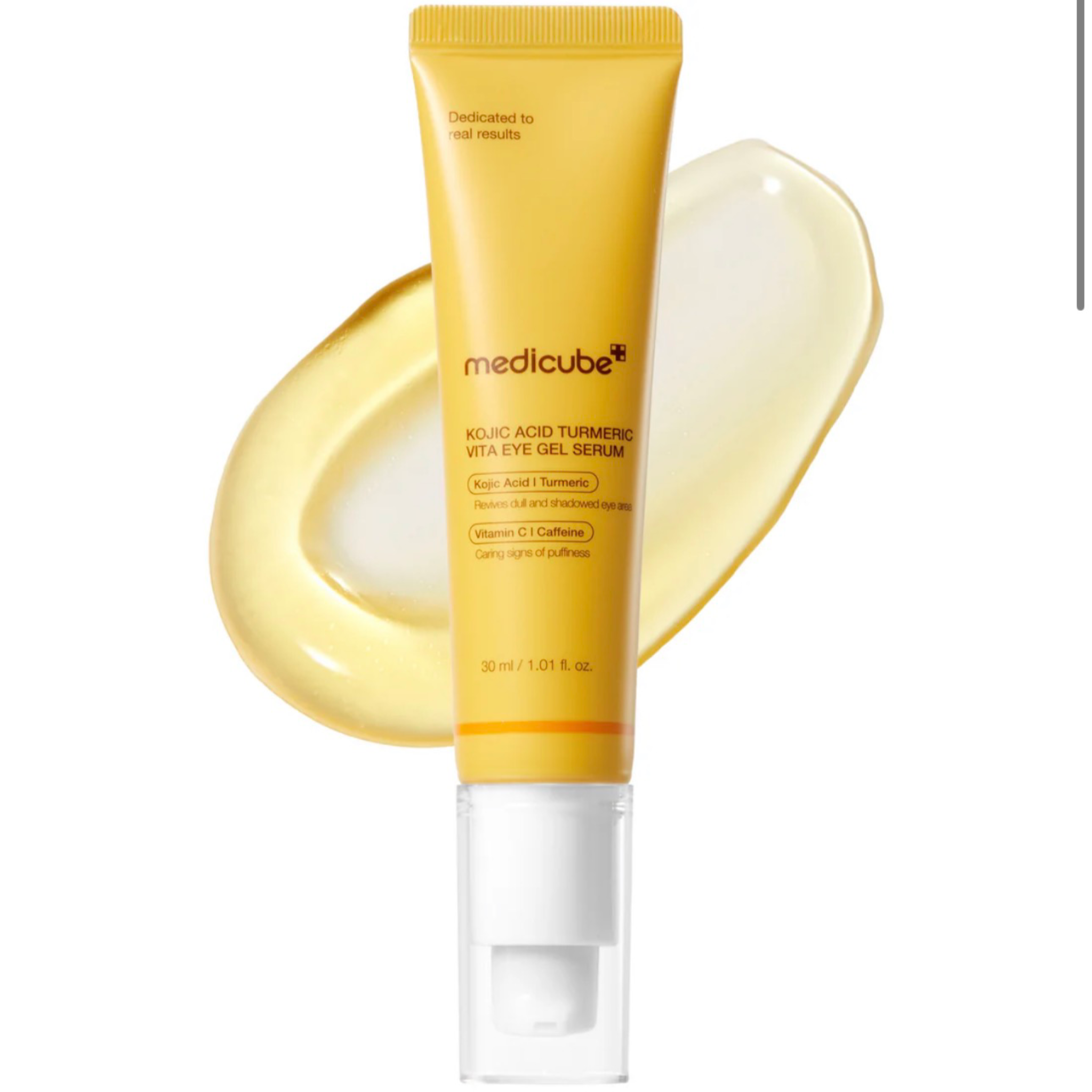 دور چشم مدی‌کیوب مدل Kojic Acid Turmeric Vita Eye Gel Serum