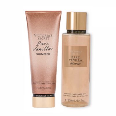 ست بادی اسپلش و لوسیون شیمر دار Bare Vanilla ویکتوریا سکرت