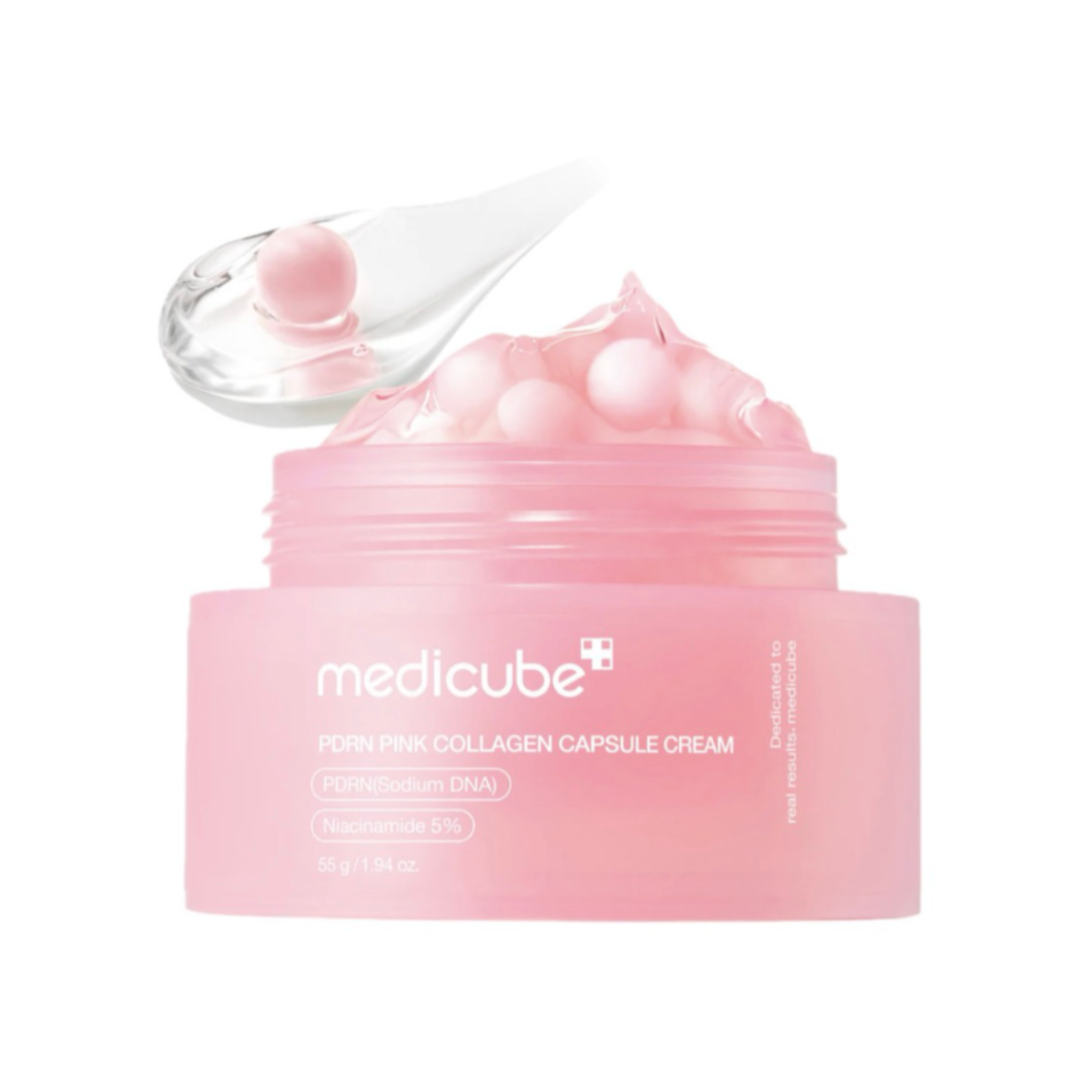 کرم کپسولی کلاژن و PDRN صورتی مدی‌کیوب Medicube PDRN Pink Collagen Capsule Cream