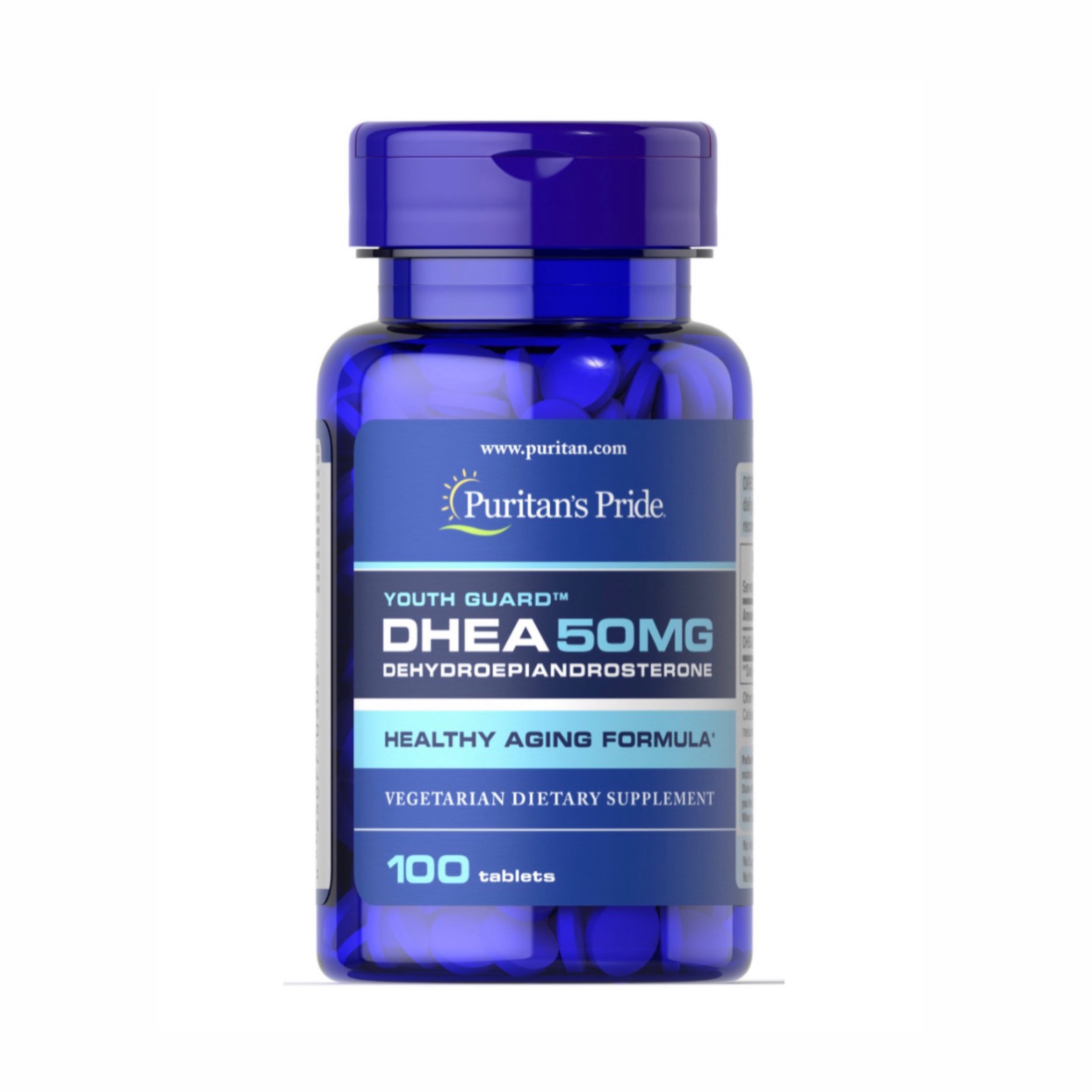 قرص DHEA 50 میلی گرم پوریتنز پراید 100 عددی | مکمل حمایت از تعادل هورمونی