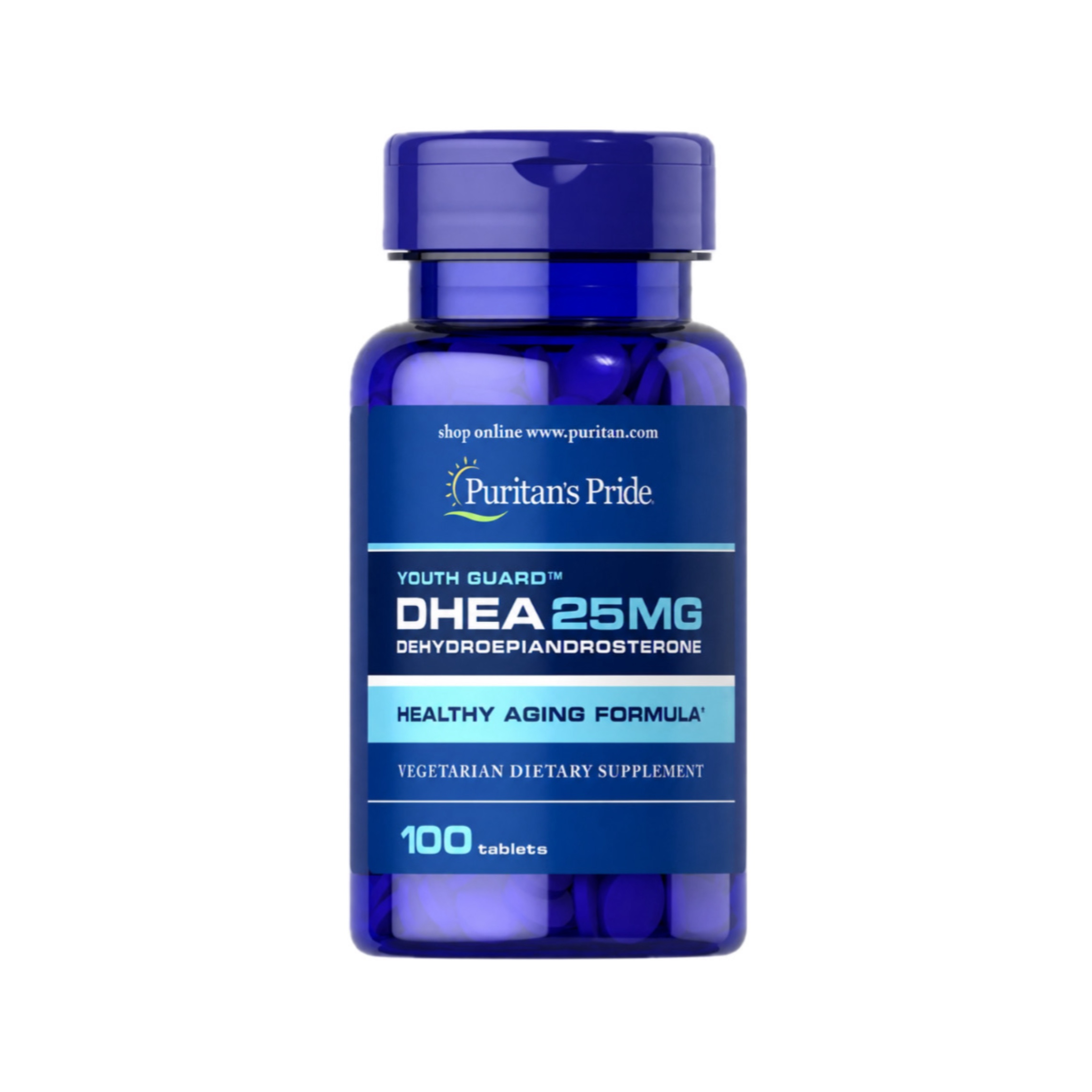قرص DHEA 25 میلی گرم پوریتنز پراید 100 عددی | مکمل حمایت از تعادل هورمونی