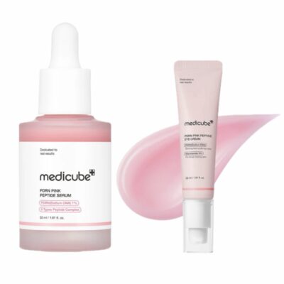 ست جوانساز مدیکیوب PDRN Pink Peptide | سرم + کرم دور چشم