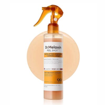 اسپری لایه بردار و روشن کننده پوست بدن دکتر ملاکسین Dr.Melaxin مدل Peel Shot Kojic Acid Turmeric Spray