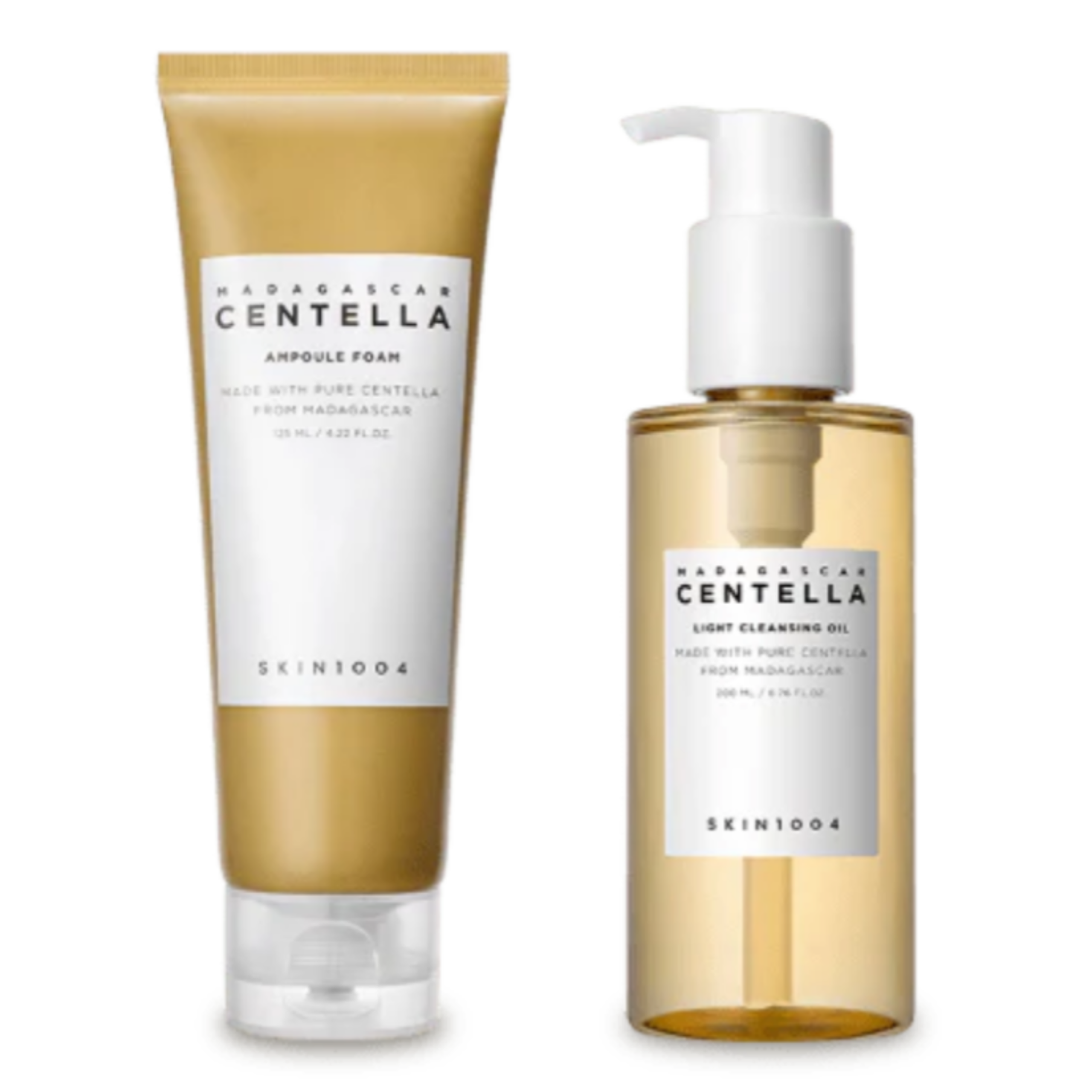پک دو عددی پاکسازی عمیق و تسکین دهنده پوست اسکین ۱۰۰۴ SKIN1004 مدل Madagascar Centella Double Cleansing Duo